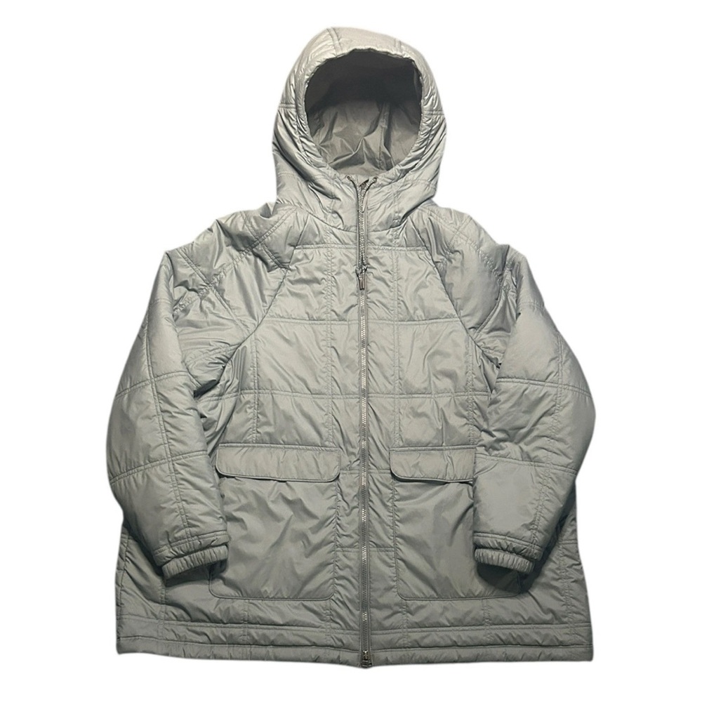 Patagonia Womens Lost Canyon Jacket Sz XXL Blue Quilted Full Zip  Hooded